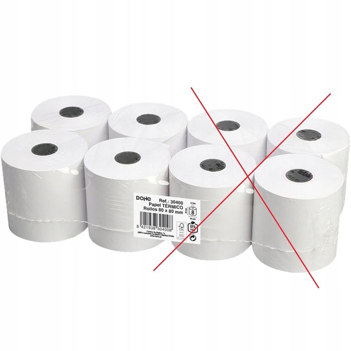 dohe rolki papieru termicznego 80x60 mm do drukarek fiskalnych 4 szt.