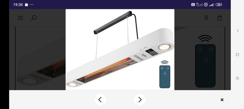 Grzejnik ( zewnętrzny , wewnętrzny)filmy iiglo , oświetleniem LED