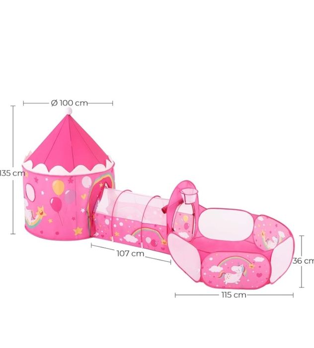 Namiot z basenem dla dzieci