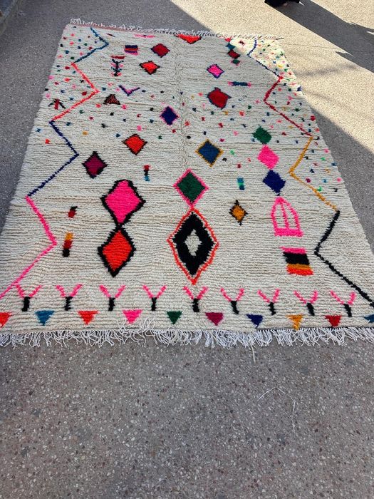 Tapete Azilal Marroquino Handmade 100%Sheep wool