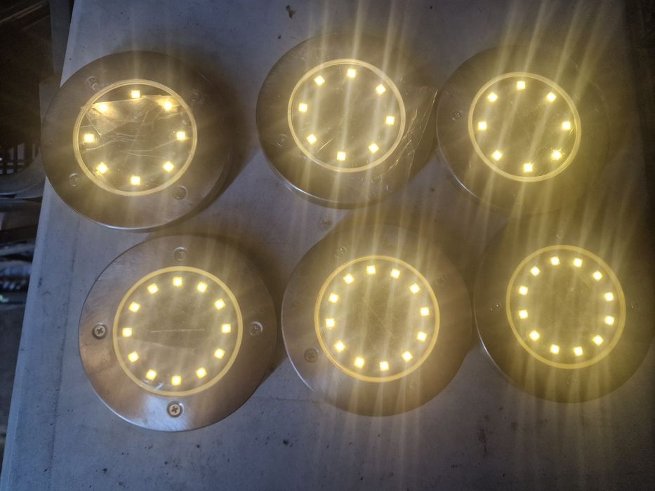 Lampki led solarne 6 sztuk