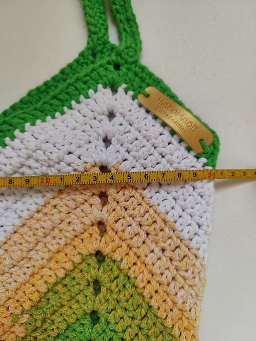 Tulipan torba siatka shopperka ze sznurka ombre