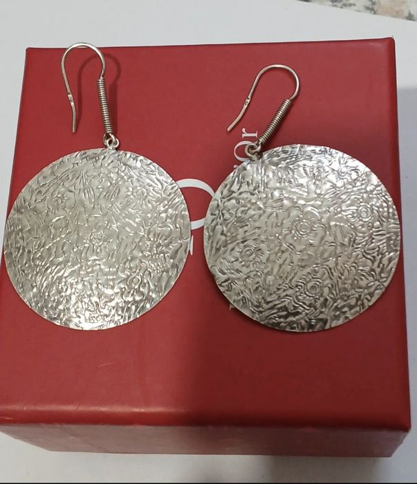 Brincos em prata portuguêsa