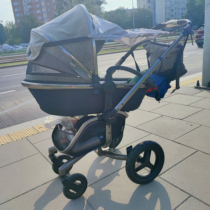 Wózek silver cross 2w1 spacerówka plus gondola pompowane koła jak nowy