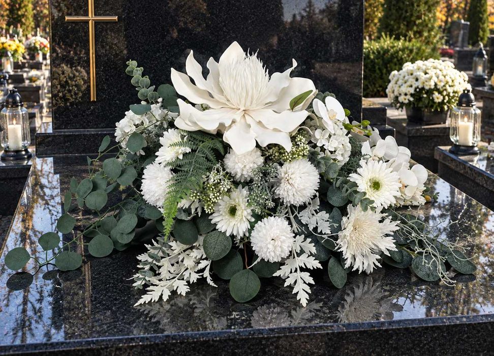 Wiązanka na grób, kompozycja na cmentarz