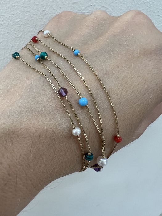 Золотой браслет Sova желтое золото 585 проба