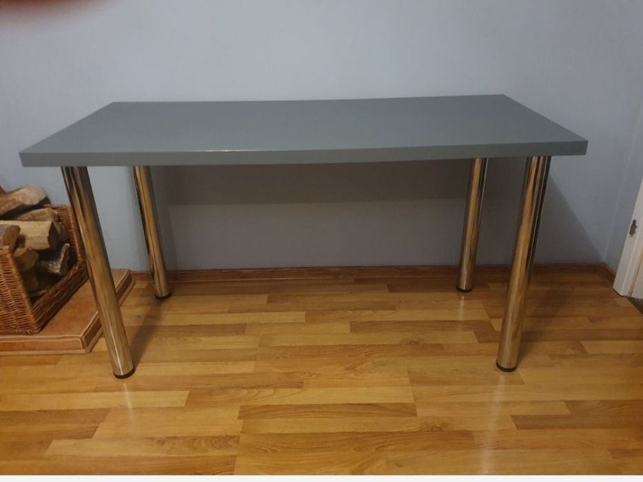 Biurko proste duże szare