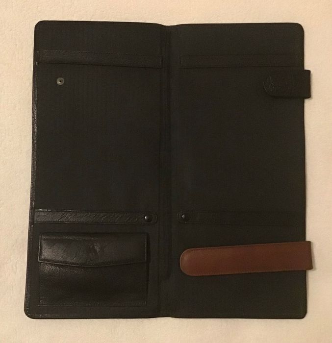 Estojo para gravatas em pele genuína