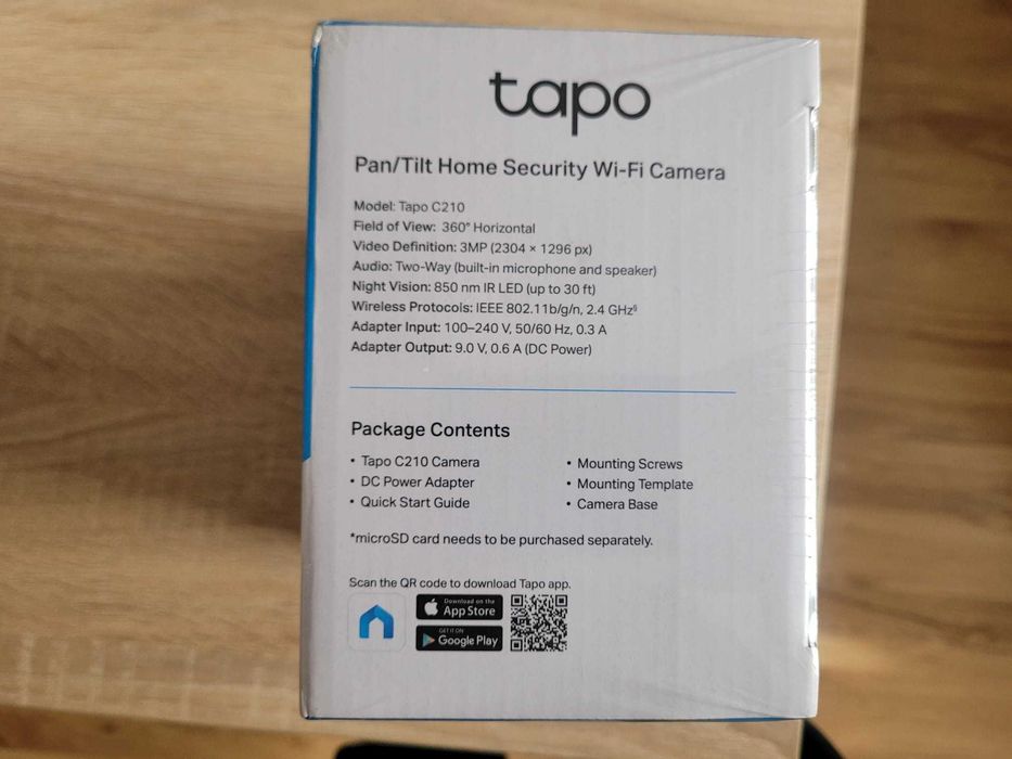 Kamera WiFi TP-Link Tapo C210 3MP Pan/Tilt Monitoring