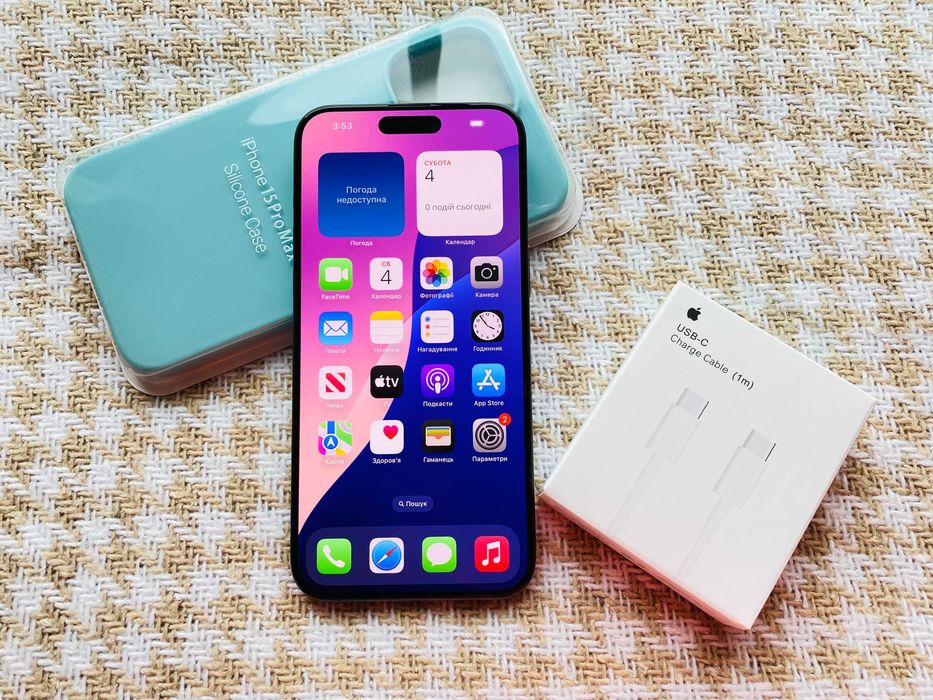 IPHONE 15 PRO MAX 256Gb Black Titanium NEVERLOCK ( 64595)