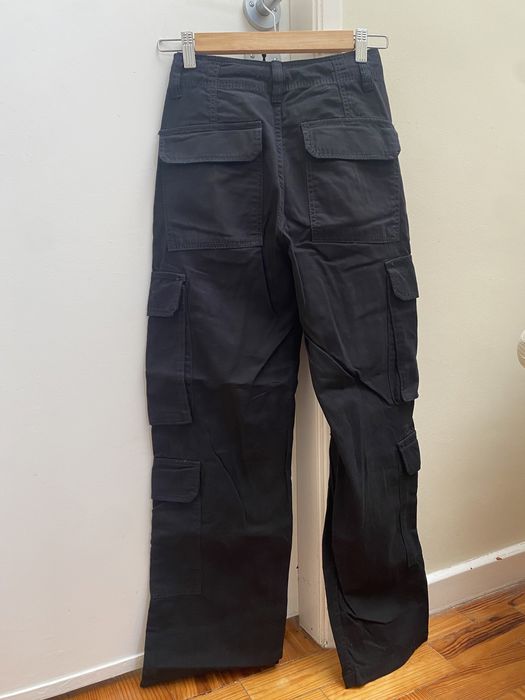 calças de ganga pretas da bershka