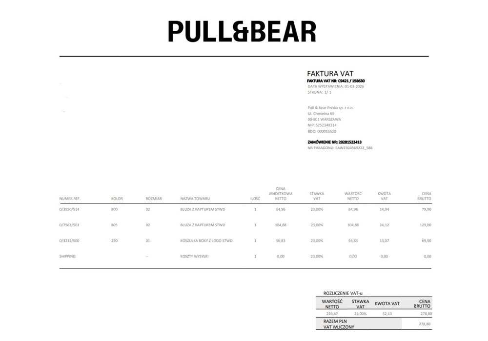 Bluza STWD Pull & Bear
