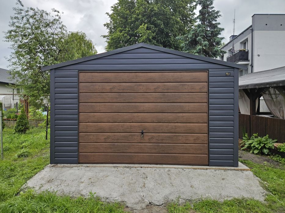 4x6 ŁÓD Garaze Blaszane Nowoczesne  Garaz Blaszany Blaszak Blaszaki
