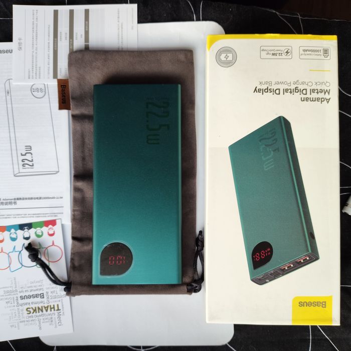 Повер банк Baseus Metal 10000mAh 22.5W УМБ QS3.0 PD3.0 Power bank