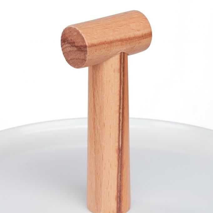 Etażerka 2-poziomowa plastik & drewno