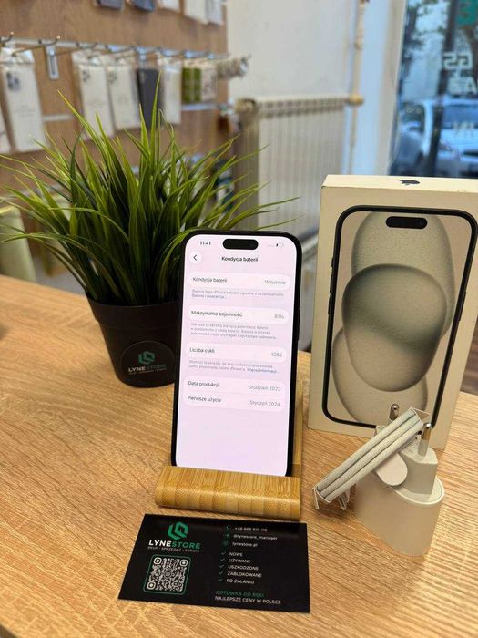 Apple iPhone 15 128GB– 81% BATERIA | GWARANCJA | FV-Marża