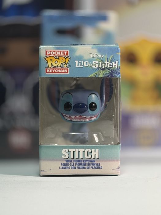 Оригінальний колекційний брелок Funko Pop Keychain Stitch Стітч Ліло і Стітч Disney Дісней Фанко Поп Брелок Фігурка Мультик Анімація Подарунок