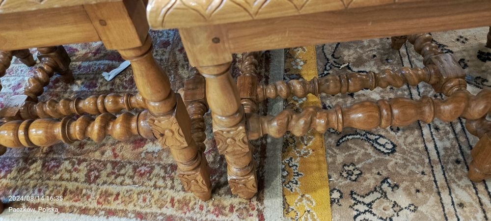 Krzesła stylizowane ratanowe nowe