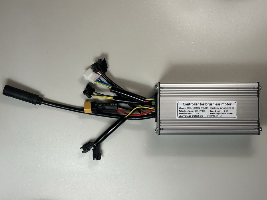 Контроллер 15A 18A 22A 30A  для электронабора, Kunteng KT 36/48V 500W электровелосипед електронабір Моторы редукторные MXUS Дисплеи KT-TF01U