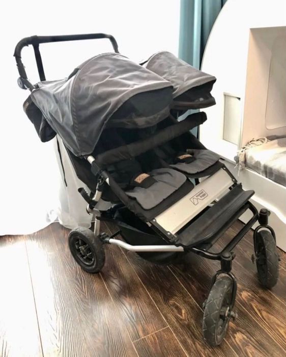 Коляска 3в1 для двойни,погодок Mountain Buggy Duet/Отличное состояние!