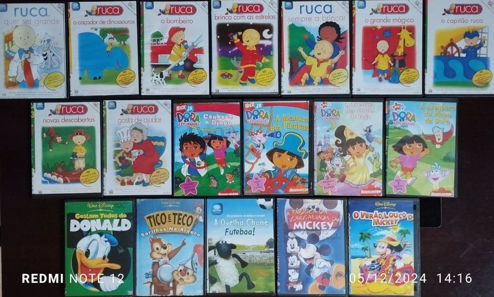 DVD`s Sid ciência, Xana Toc Toc, Noddy