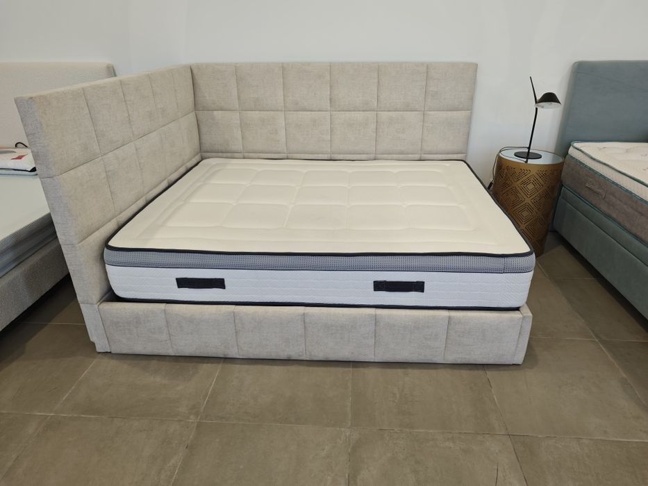 Cama + cabeceira de canto 150x190