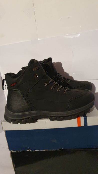 Buty męskie czarne zimowe Rozmiar 45