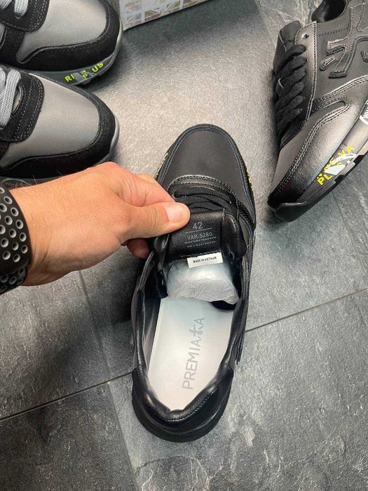 ТРЕНДОВЫЕ! 43 (27,5 см.) PREMIATA MICK премиата мик черные кроссовки