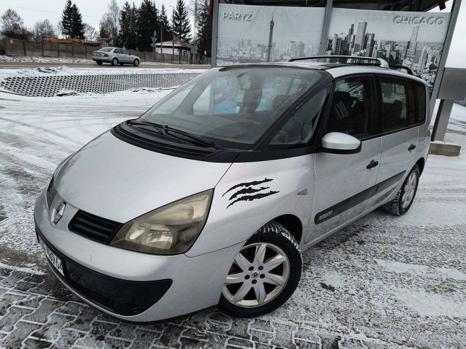 Renault Espace 1.9 DCI 120km 2003rok 7osób alufelgi 17r. Długie opłaty