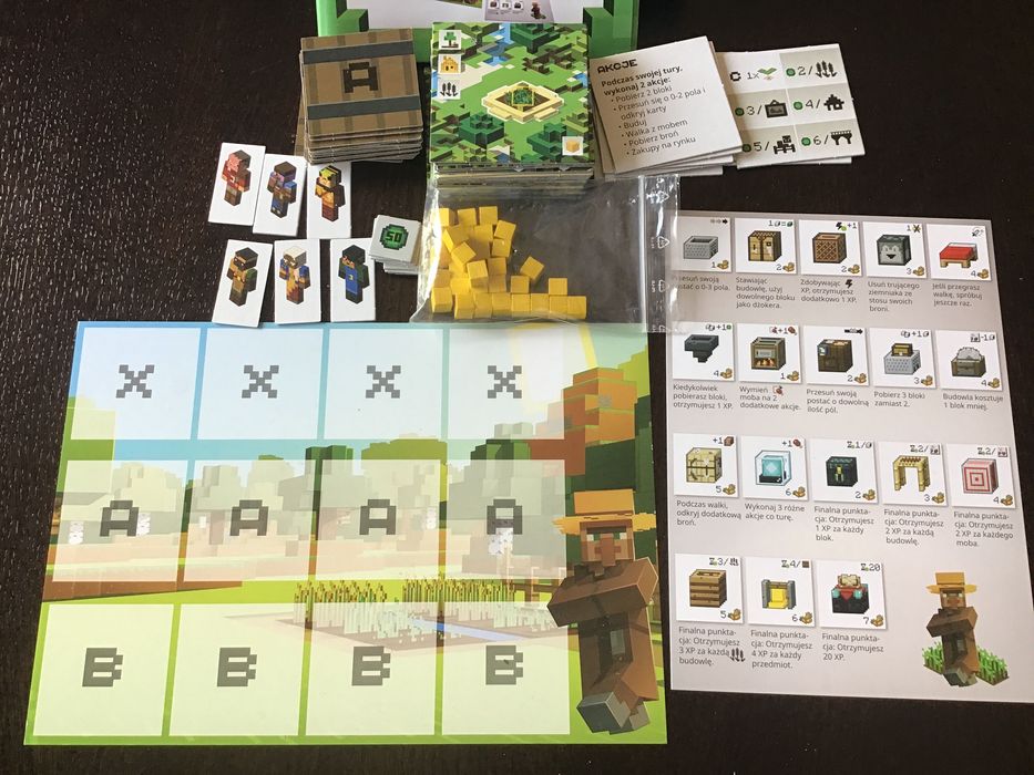 Dotatek gry planszowej Minecraft
