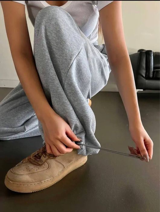 Спортивные штаны женские широкие прямые джинсы zara el milas brand топ