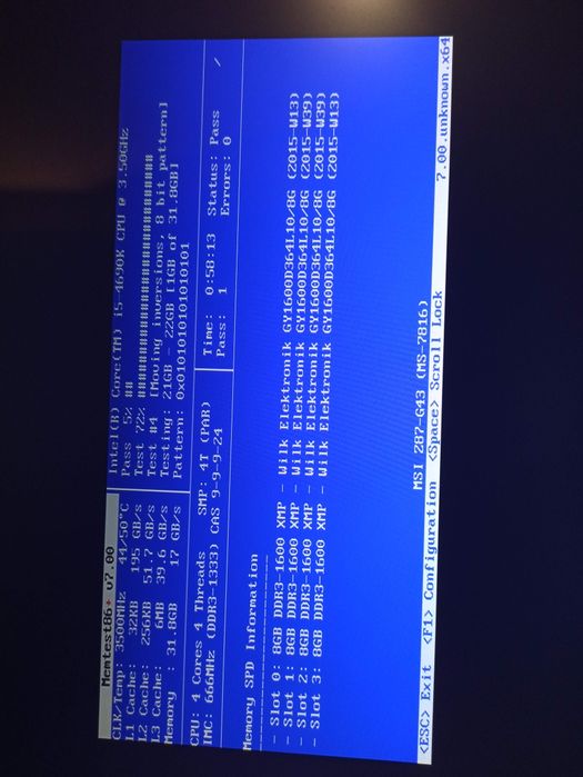 32GB DDR3 DIMM 4x 8GB Pamięć RAM do PC 1,5V