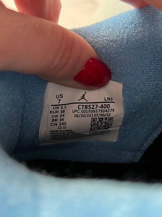 Кросівки чоловічі Nike Air Jordan 4 Retro University Blue. 36-45 р.