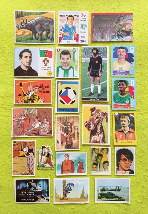 8 lotes de CROMOS ANTIGOS + 2 Cromos Mundial 2026