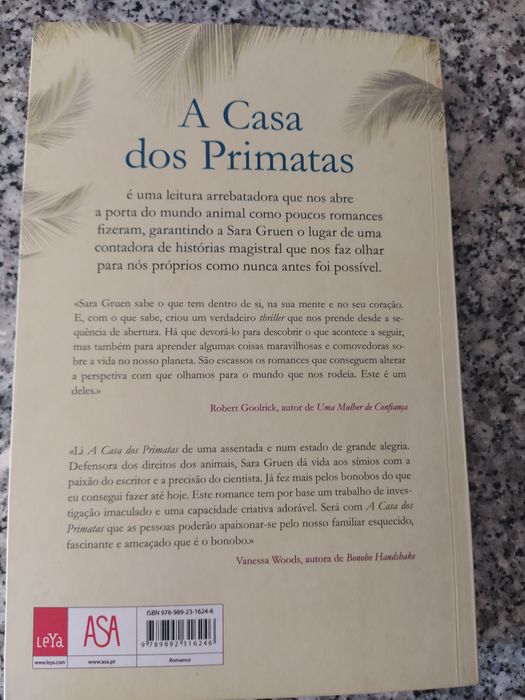 Livro de Sara Gruen A Casa Dos Primatas