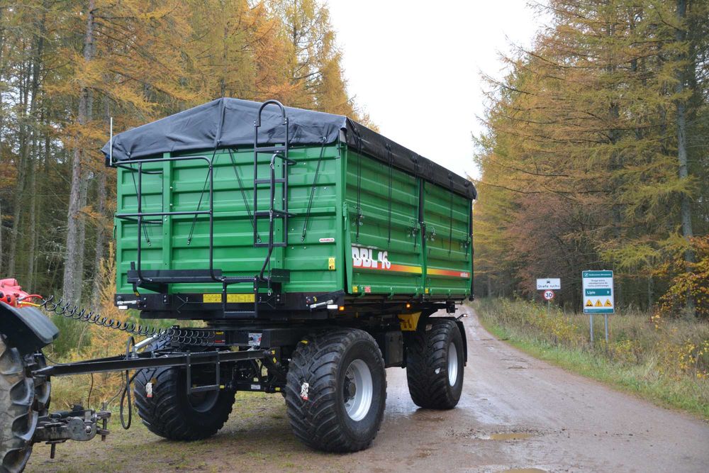 Przyczepa rolnicza burtowa wywrotka METAL-TECH DBL 16 ton 20 m3 XXL!