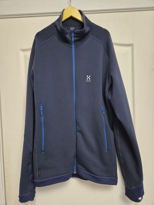 Кофта , софтшел, зип,утеплена  HAGLOFS BUNGY lll polartec p. L-XL ИДЕАЛ.