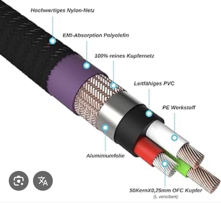 Przewód, kabel zasilający Monosaudio P-903