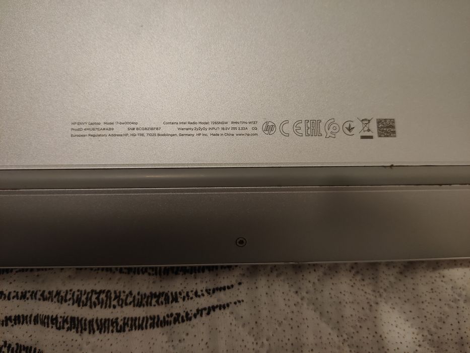 HP ENVY 17-bw0004np – 17-inch Display, i7, 16GB RAM, 1TB SSD64751097504258124