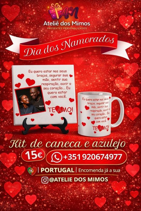 Kit azulejo e caneca