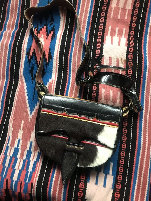 Сумочка з натуральноі шкіри та хутра