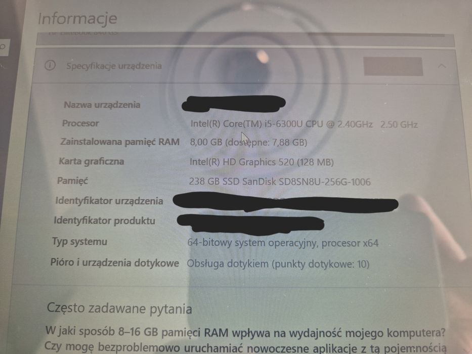 Hp elitebook 840 g3 i5+stacja