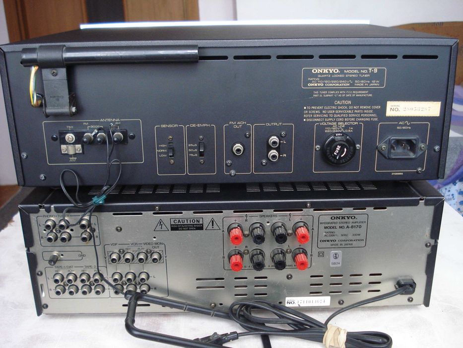 Підсилювач "Onkyo" Integra A-8170, еквал. EQ-101, тюн. Model T-9