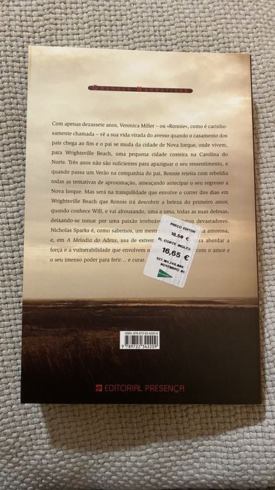 Livro A Melodia do Adeus