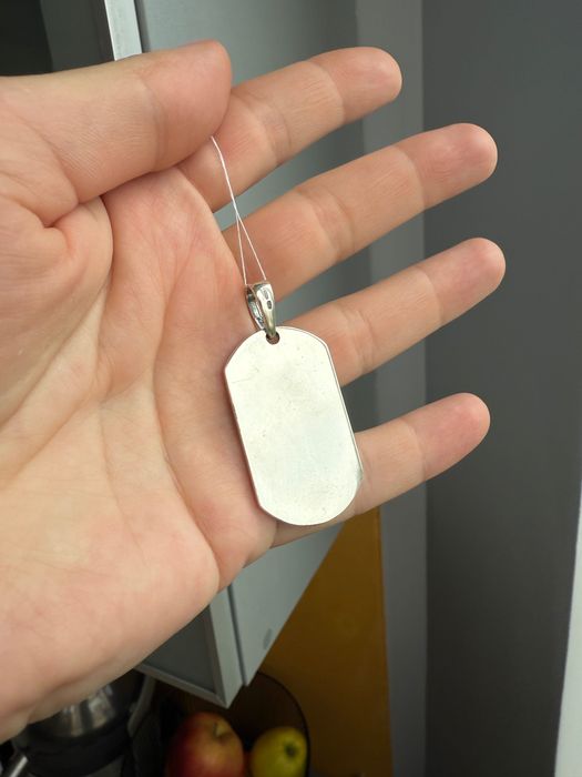 Срібний армійський жетон герб України 925° проба