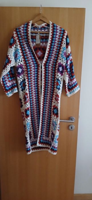 Casaco de crochet Natura, com etiqueta