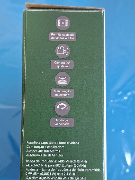 Drone com câmara Novo Com caixa bolsa e assessórios e baterias incluídas