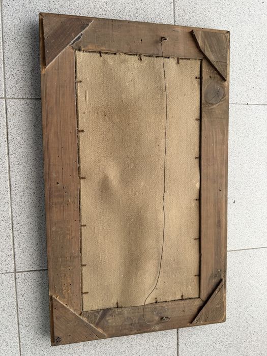 Quadro decorativo “A Última Ceia” com moldura ornamentada