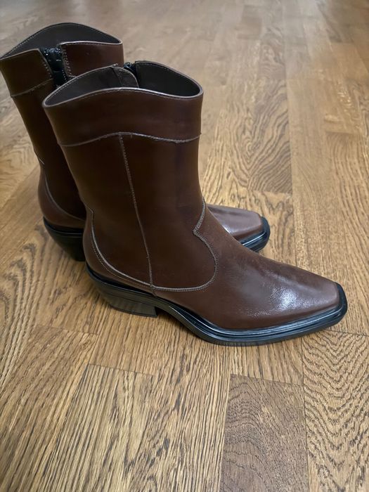 IKOS ковбойки бордо