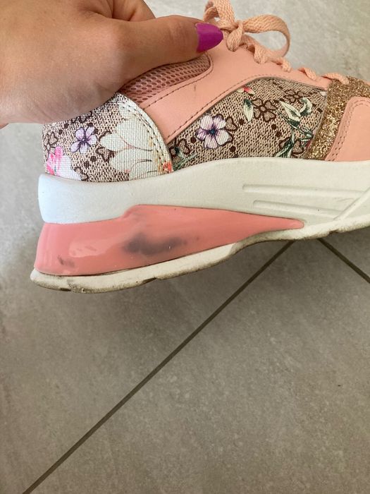 Buty sneakersy różowe 37